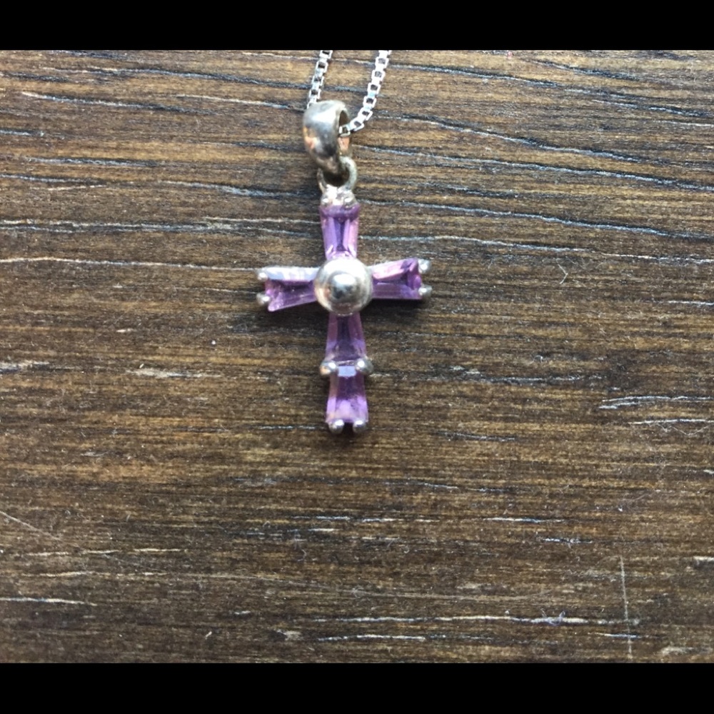 Purple cross, NO NECKLACE INCLUDED